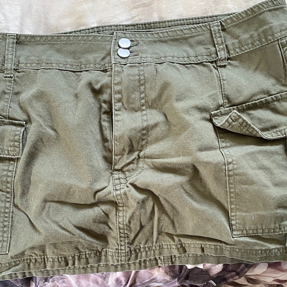 PacSun Sage Green Cargo Skirt